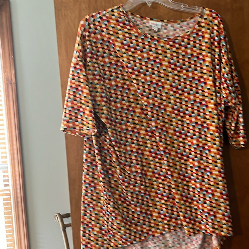 LulaRoe print tunic  top , size medium